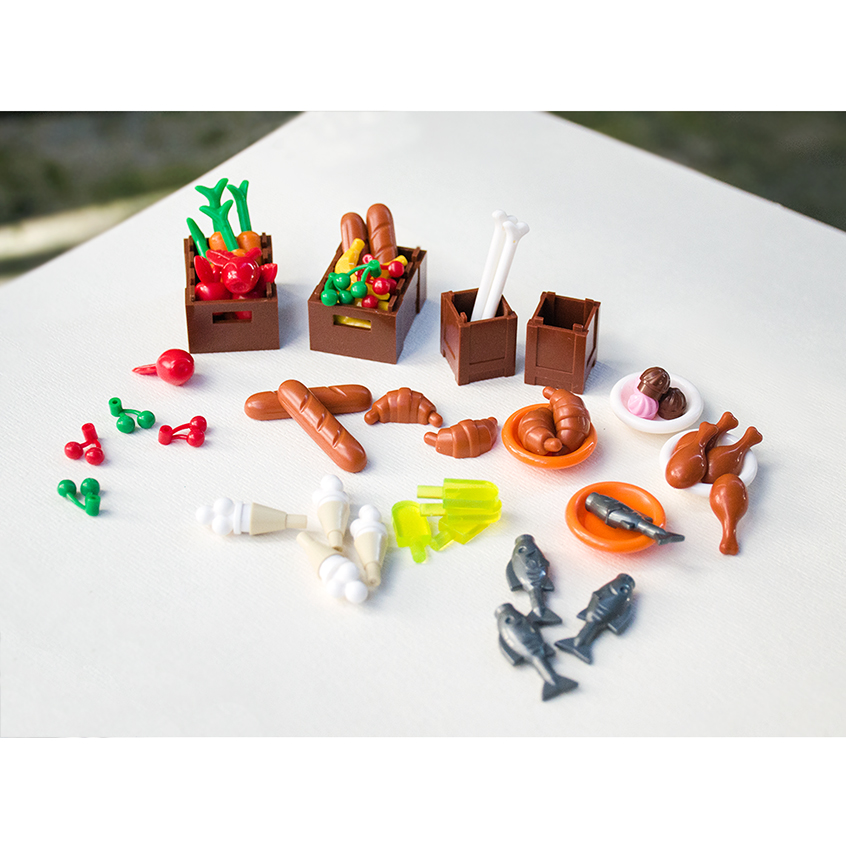 Lego Set Creator - *Food Stuff Pack* DIY enlighten block