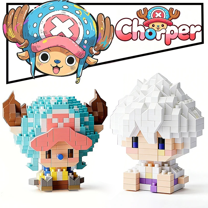 Building Block Mini - Anime Building Block Chopper Buggy Assembly