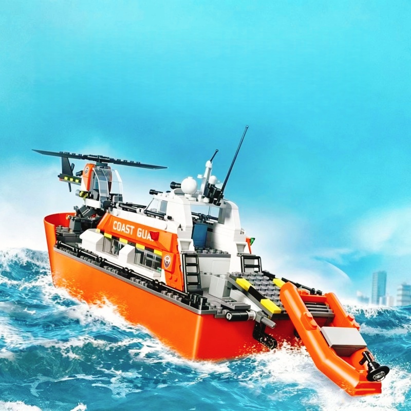 742PCS Rescue Boat Helicopter  - Lego Set City review and price