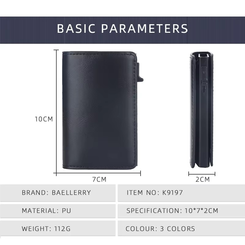 New RFID Mini Men Card Wallets - Card Top Loader review and price