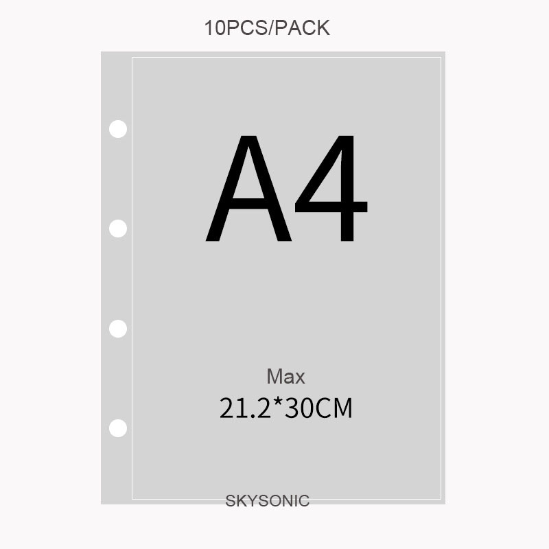 SKYSONIC 10pcs/Set A4 Binde PP - Card Penny Sleeve review and price