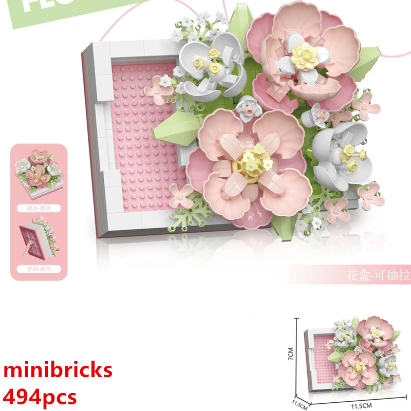 DIY 3D Famous Rose Hibiscus Et - Lego Set Creator review and price