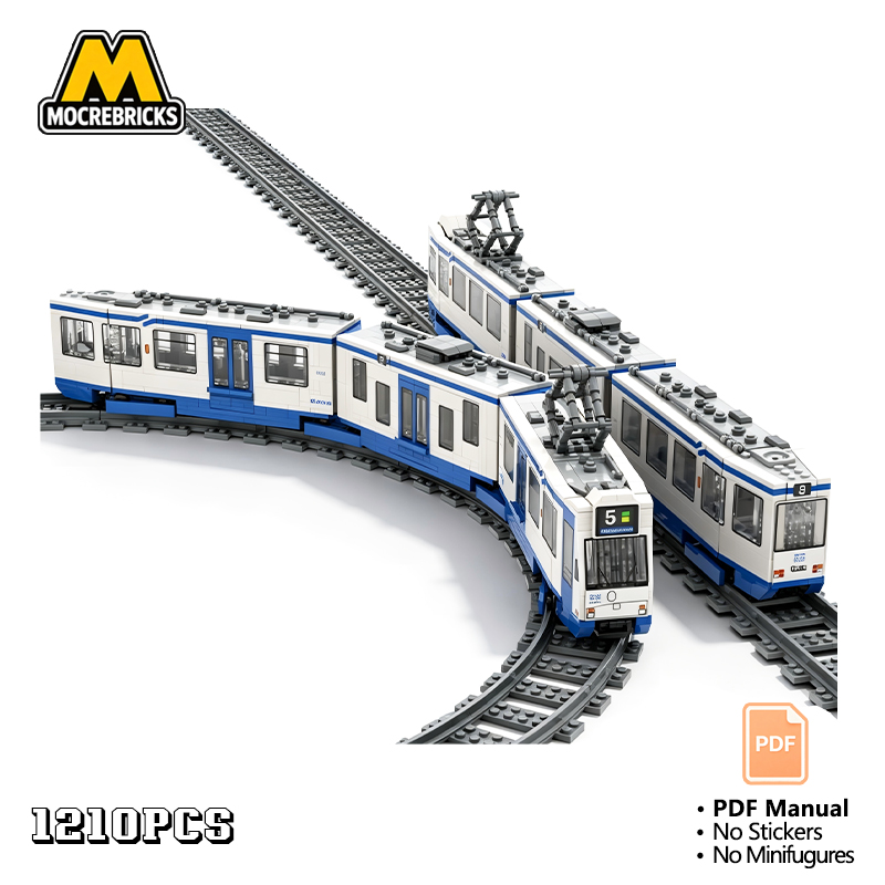 MOC Modern City Tram Building  - Lego Set City review and price