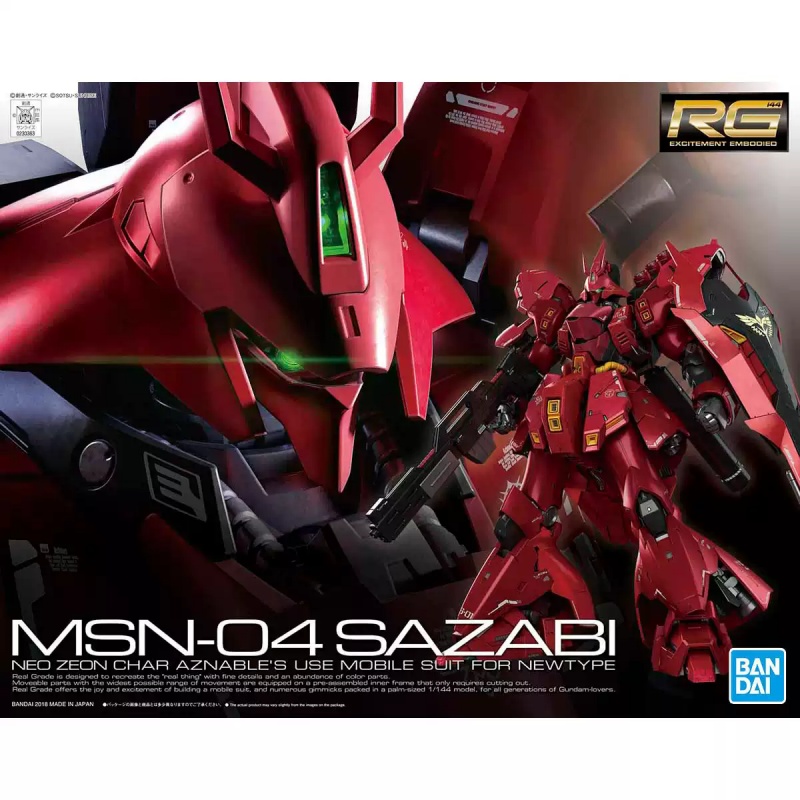 Bandai Genuine MSN-04 SAZABI R - Bandai Model Gundam Rg review and price