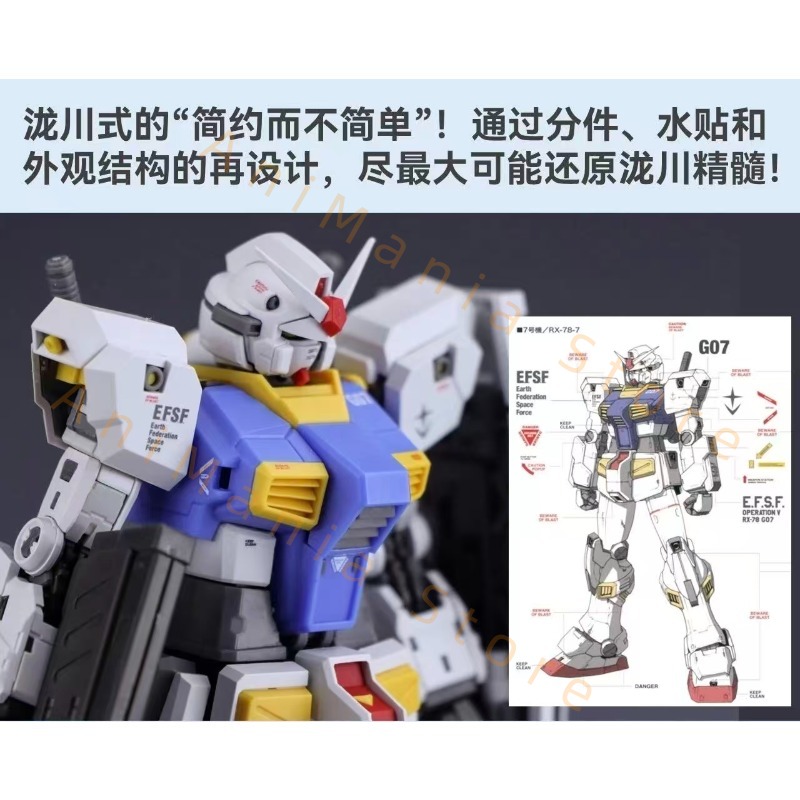 New 107 1/144 RG RX-78-7 7th A - Bandai Model Gundam Rg review and price